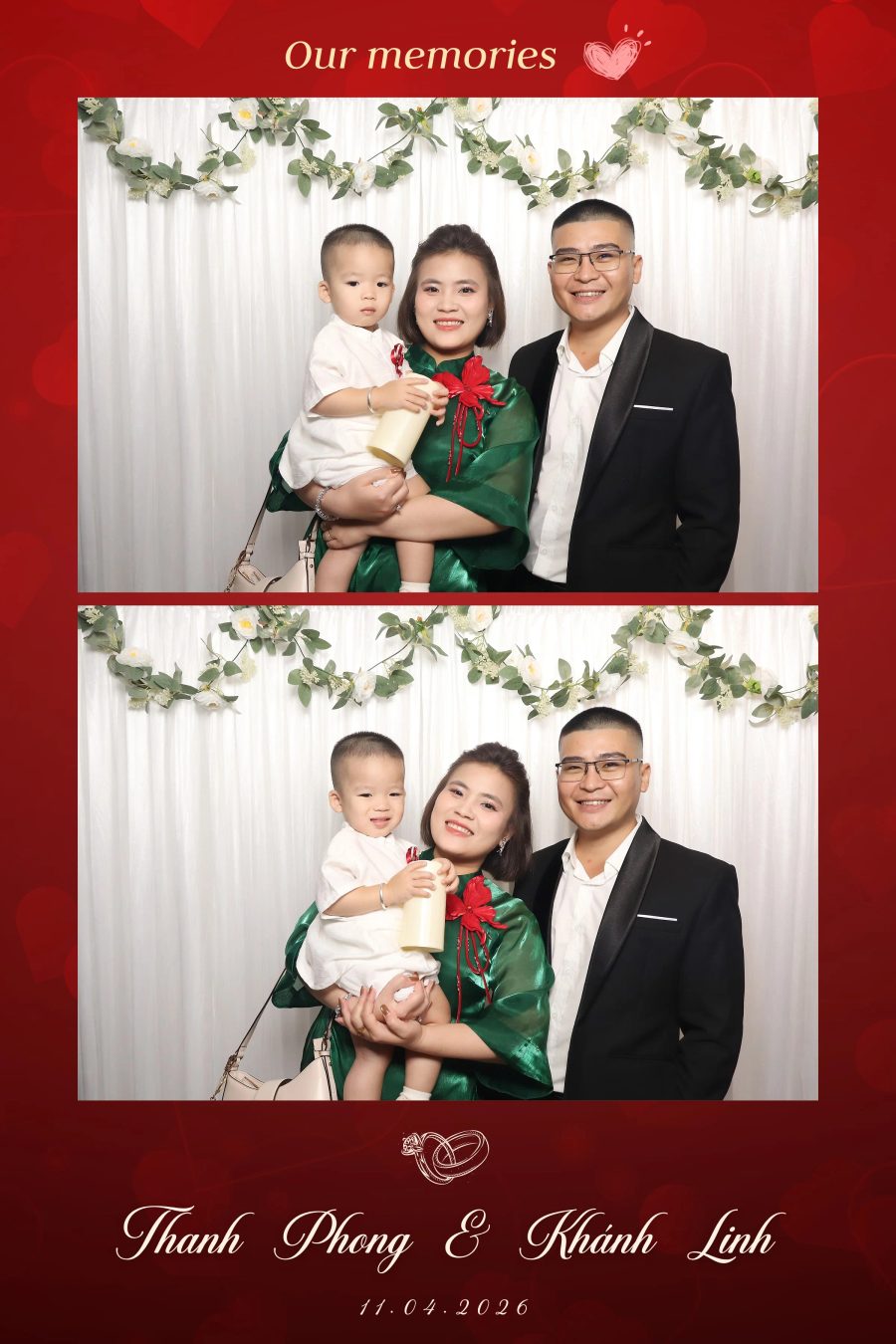 Chupbox Photobooth for Phong & Linh Wedding at Luxury Palace