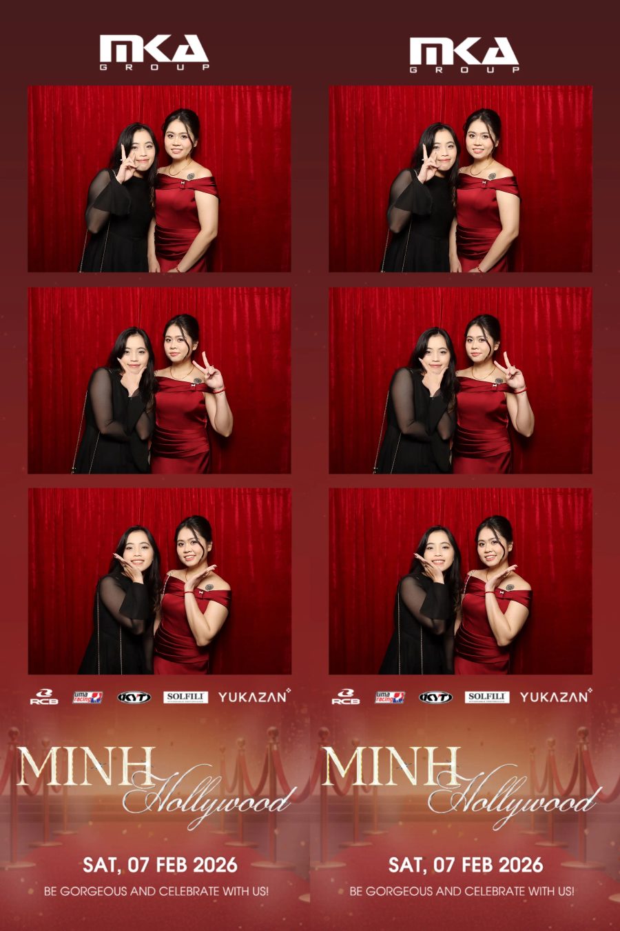 Chupbox photobooth event at hotel equatorial for Year-end party