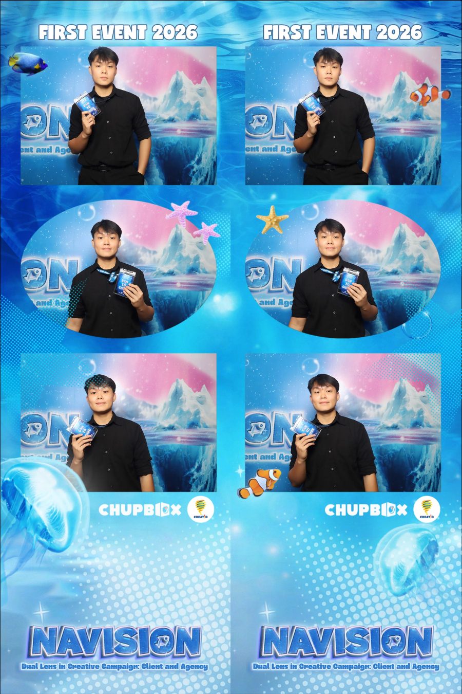 Chupbox Photobooth Photo at FIRST EVENT 2026 of Marketing Club Creatio