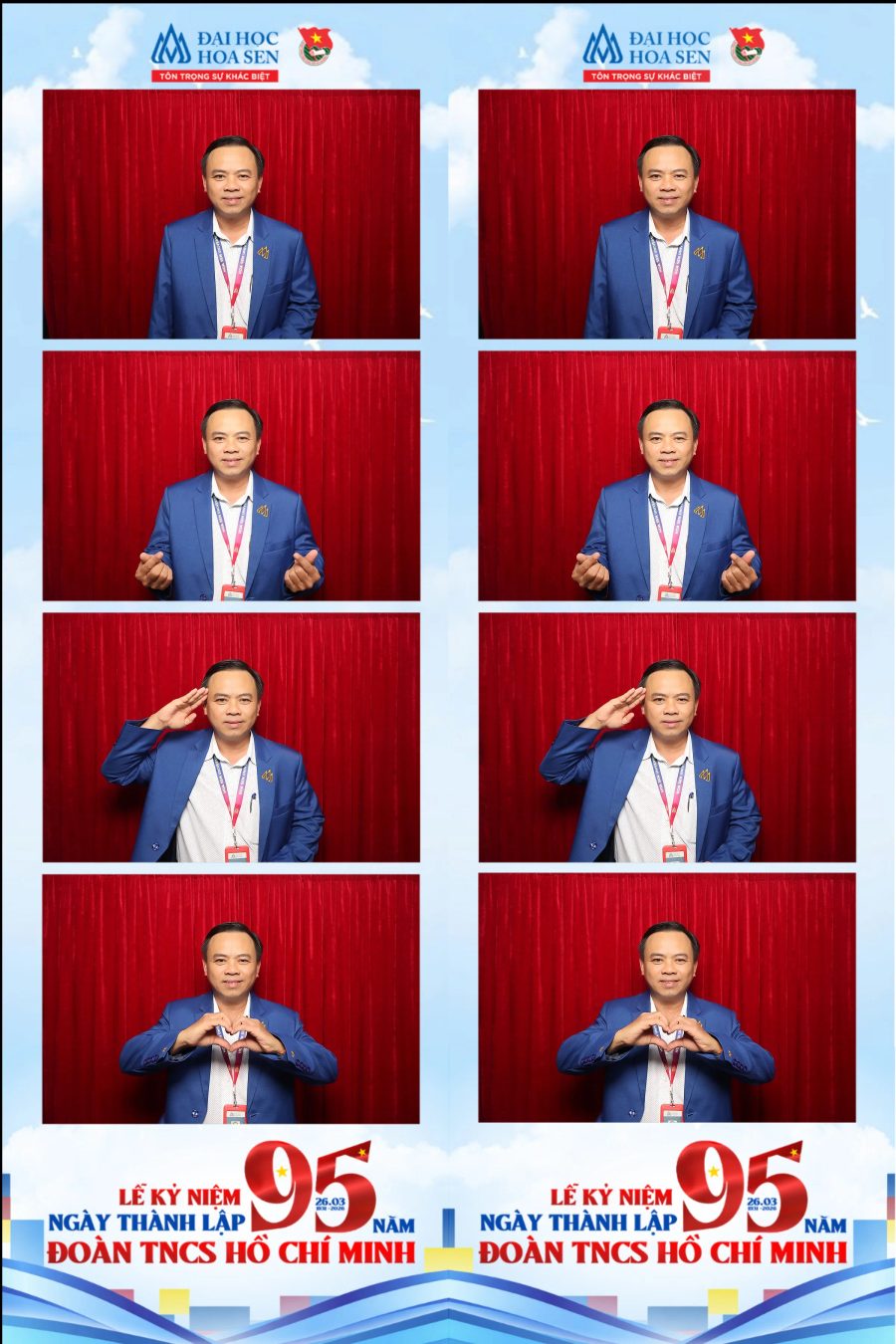 Chupbox Photobooth at Hoa Sen University for the 95th Anniversary of the Ho Chi Minh Communist Youth Union