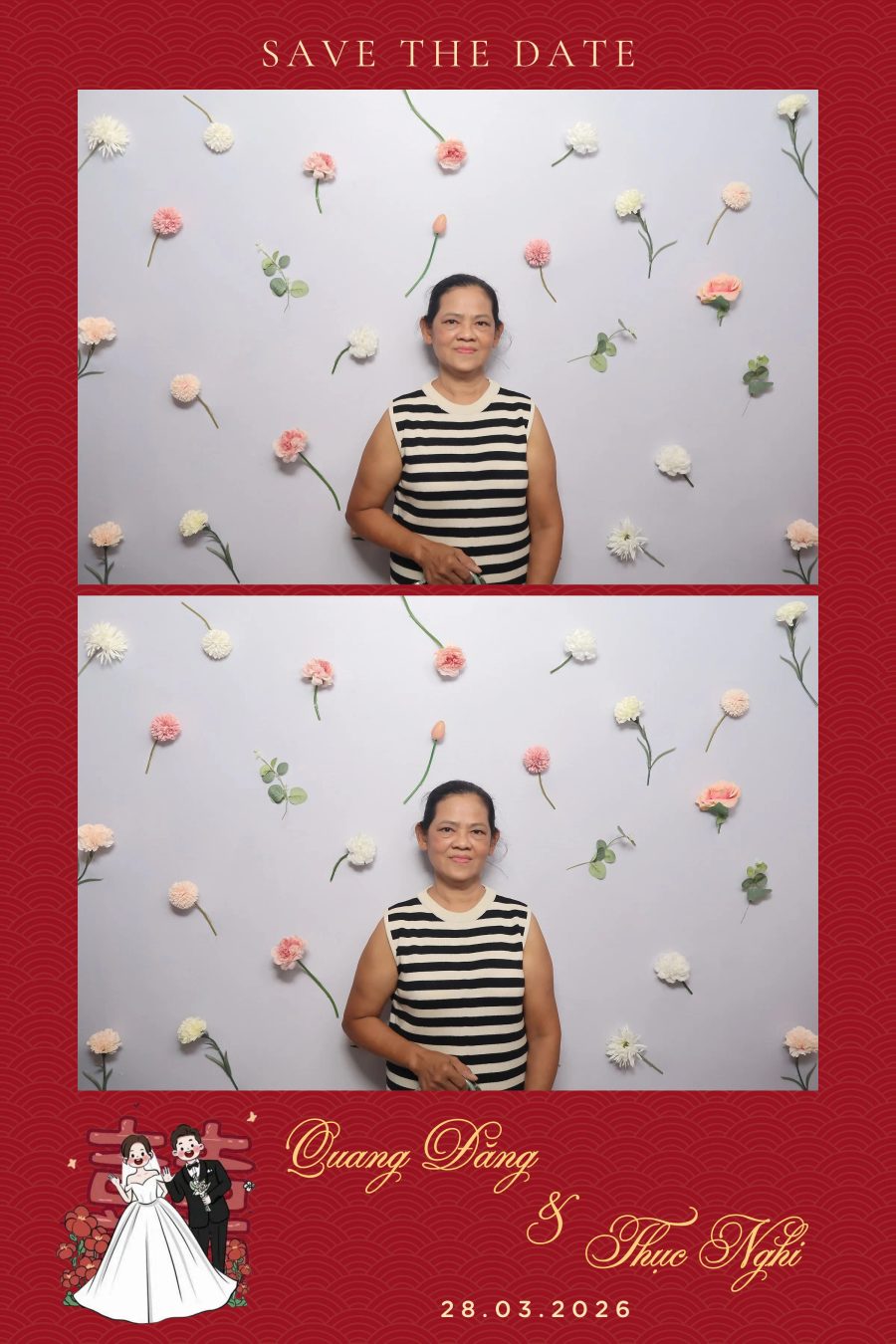 Chupbox Wedding Photobooth for Dang & Nghi at Queen Plaza Ky Hoa