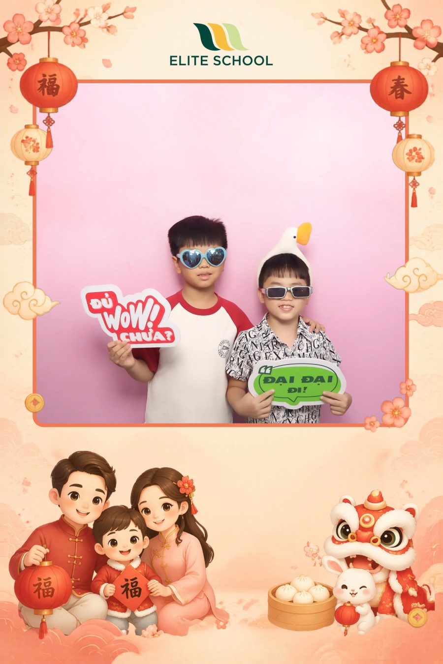 Chupbox Photobooth for Family day at Elite School Binh Duong