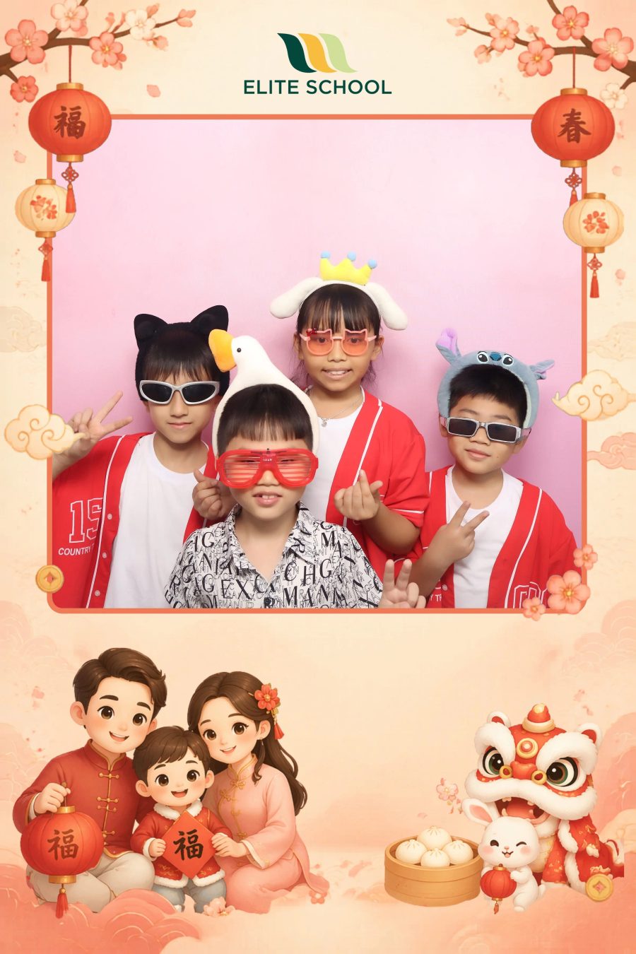 Chupbox Photobooth for Family day at Elite School Binh Duong