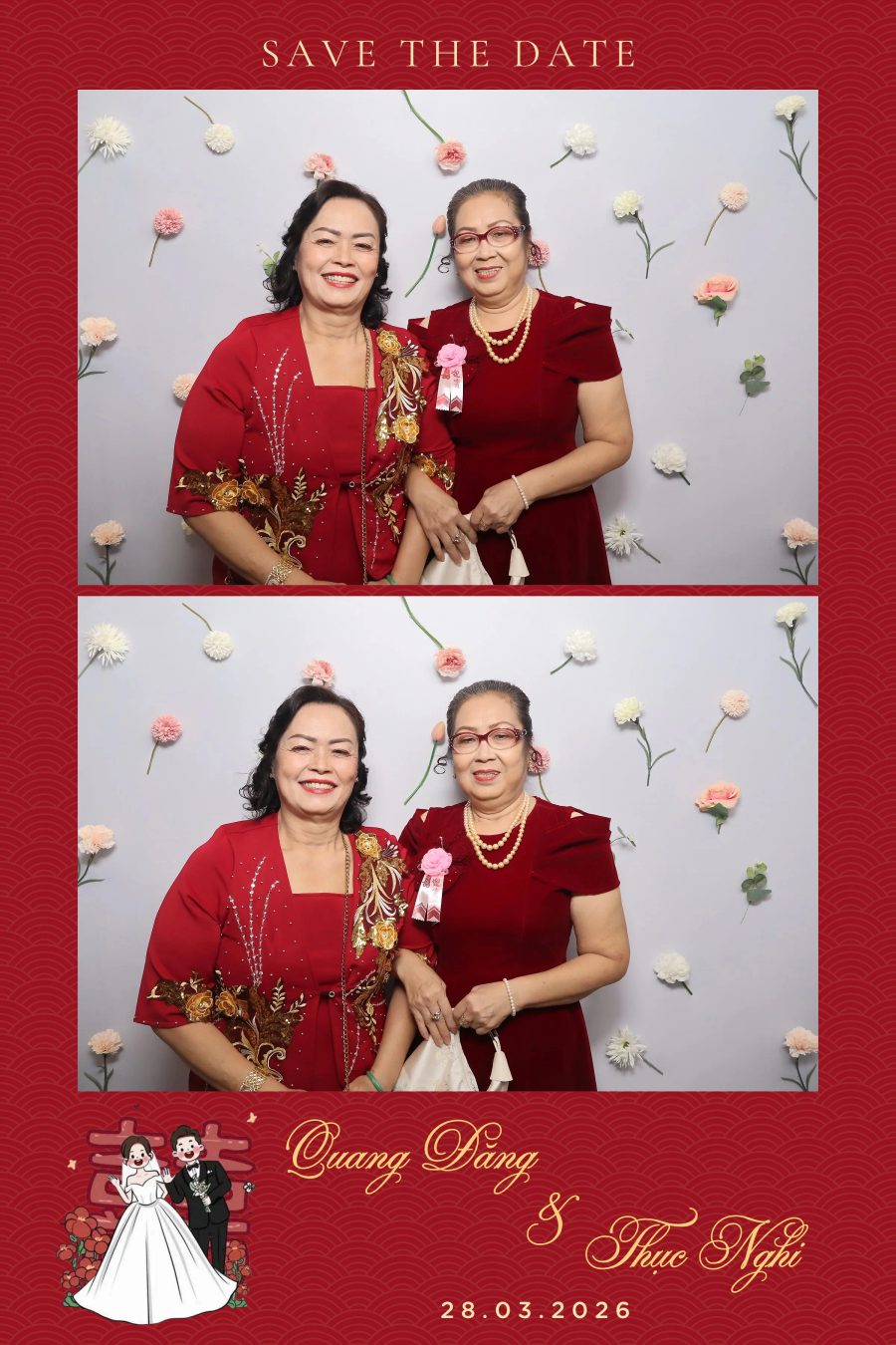 Chupbox Wedding Photobooth for Dang & Nghi at Queen Plaza Ky Hoa