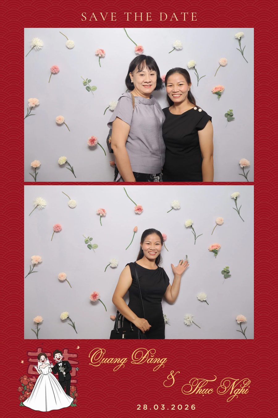 Chupbox Wedding Photobooth for Dang & Nghi at Queen Plaza Ky Hoa