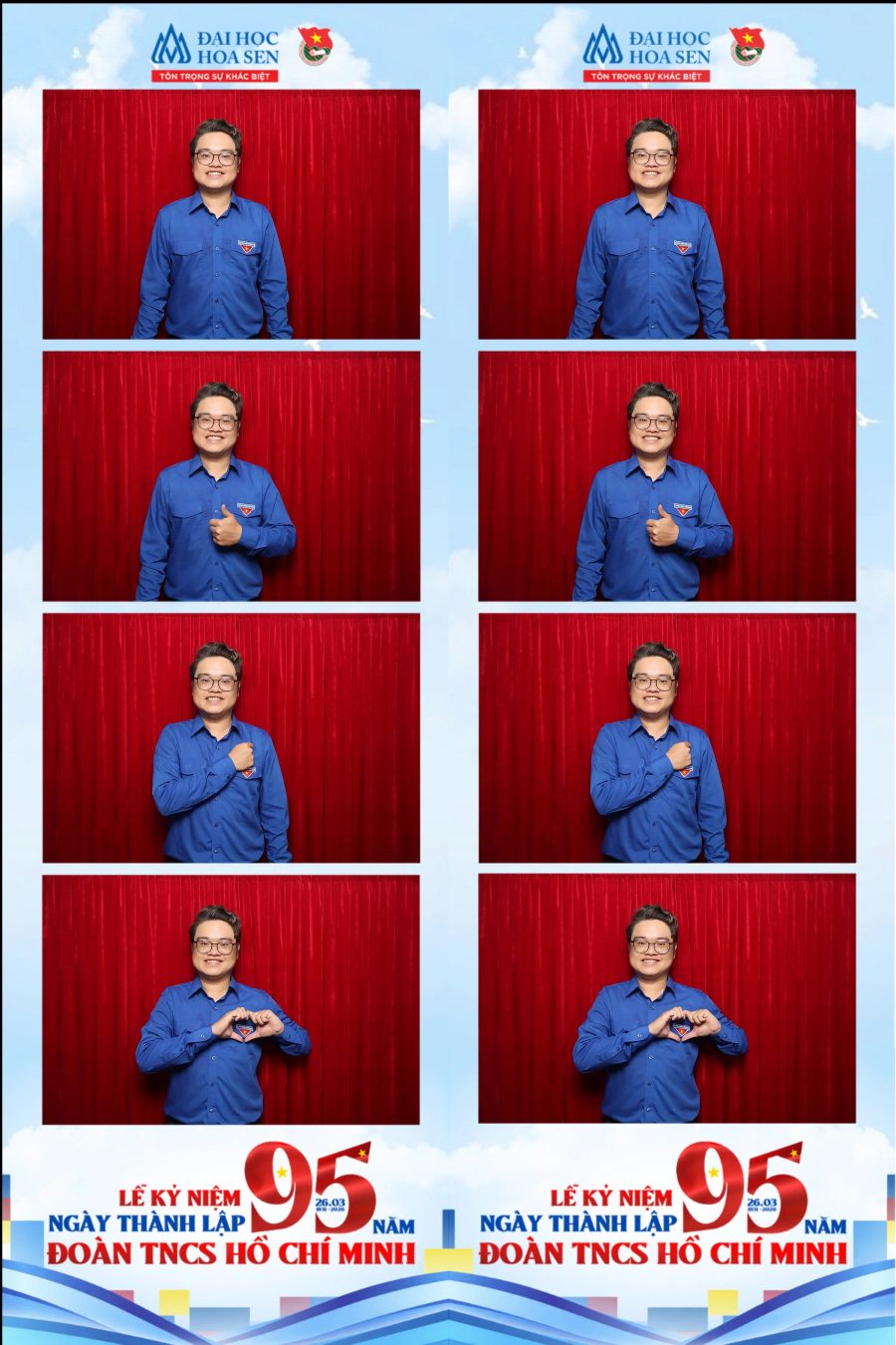 Chupbox Photobooth at Hoa Sen University for the 95th Anniversary of the Ho Chi Minh Communist Youth Union