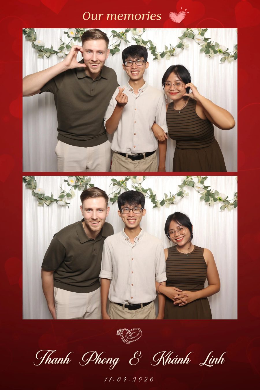 Chupbox Photobooth for Phong & Linh Wedding at Luxury Palace