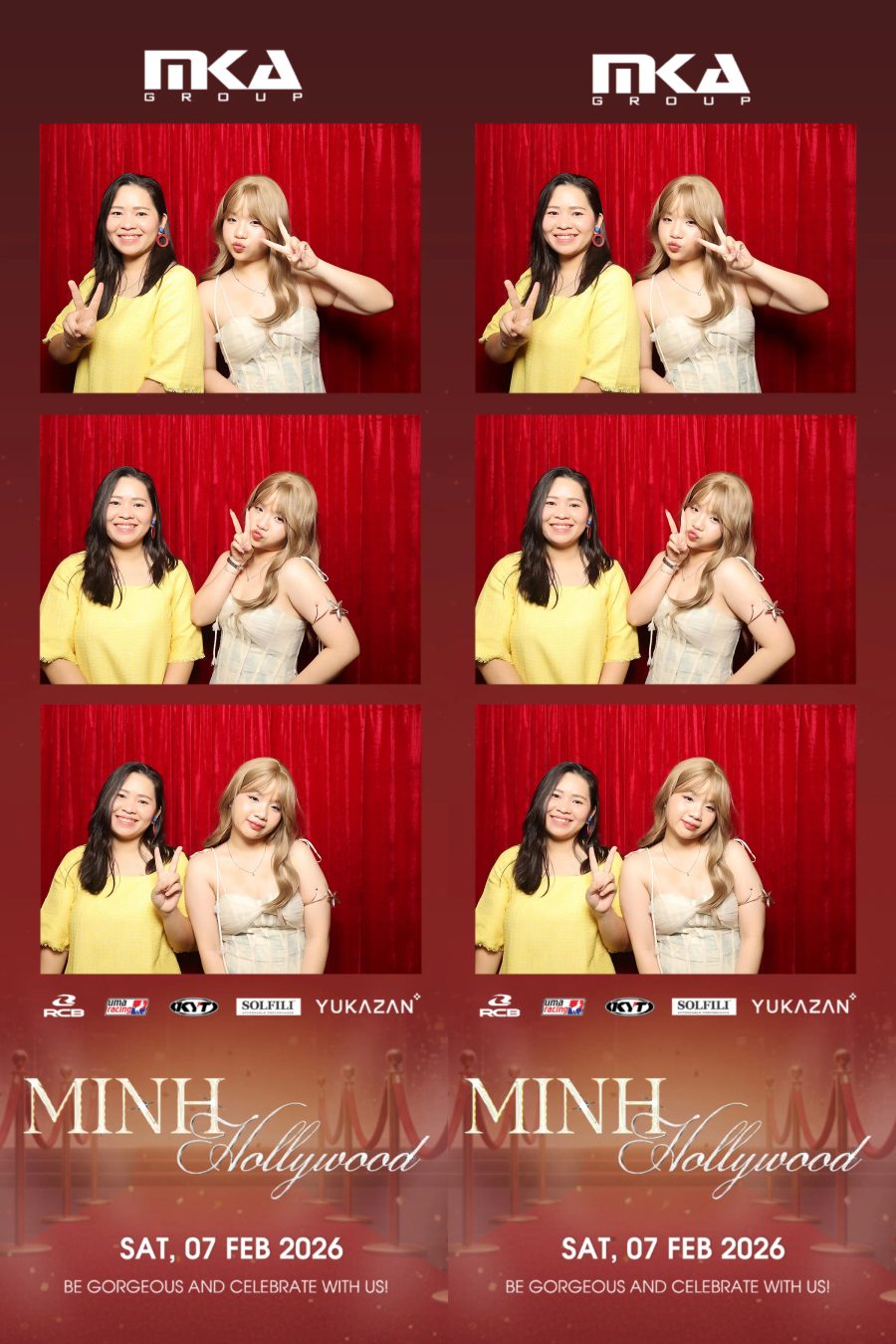 Chupbox photobooth event at hotel equatorial for Year-end party