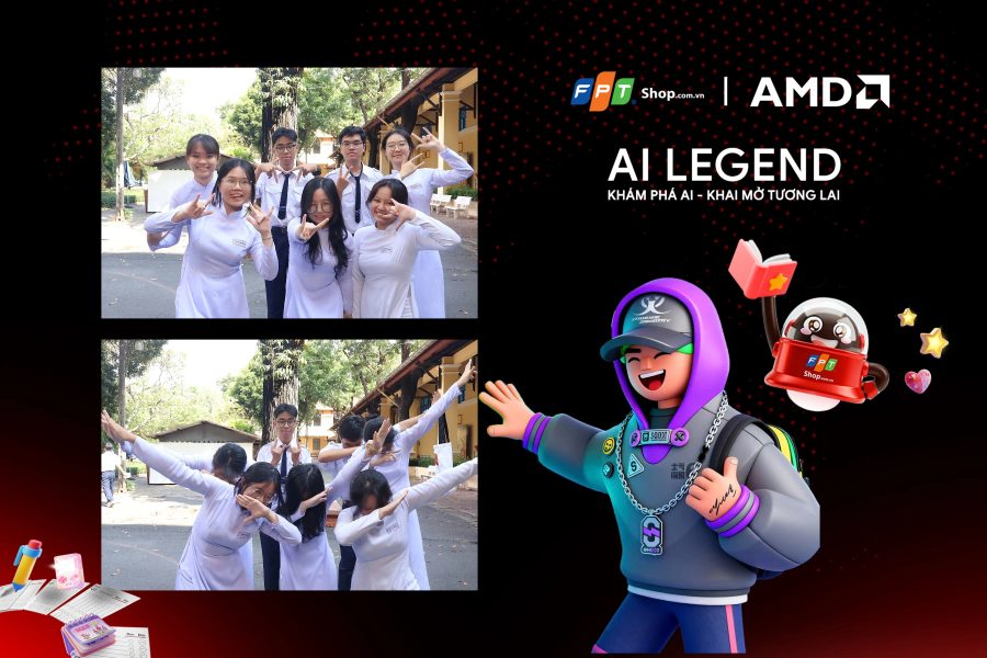 Chupbox Photobooth photo for FPT Shop Event at Nguyễn Thị Minh Khai High School