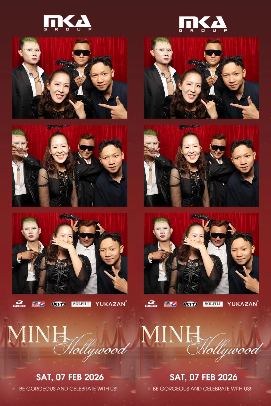Chupbox photobooth event at hotel equatorial for Year-end party