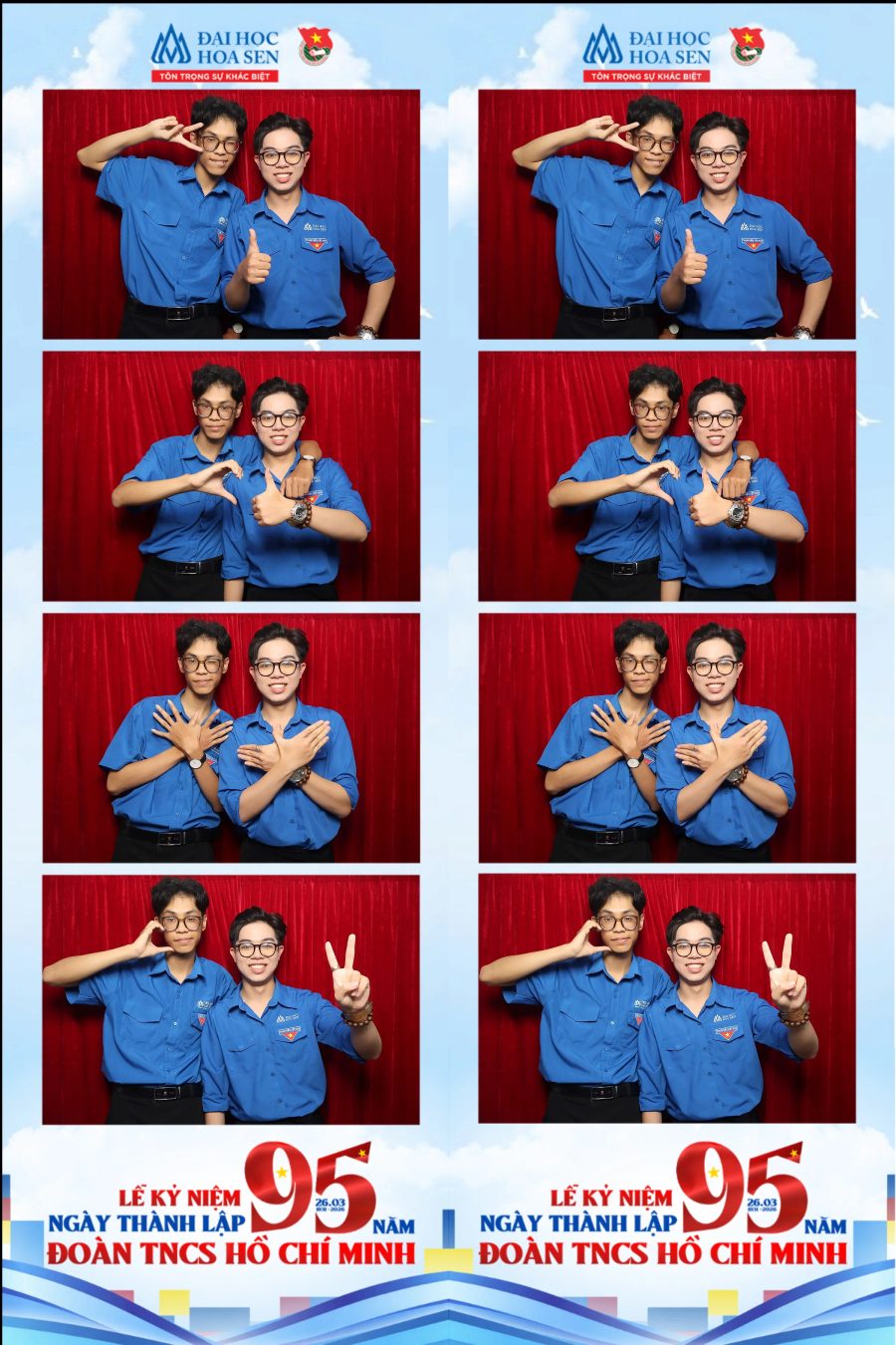 Chupbox Photobooth at Hoa Sen University for the 95th Anniversary of the Ho Chi Minh Communist Youth Union