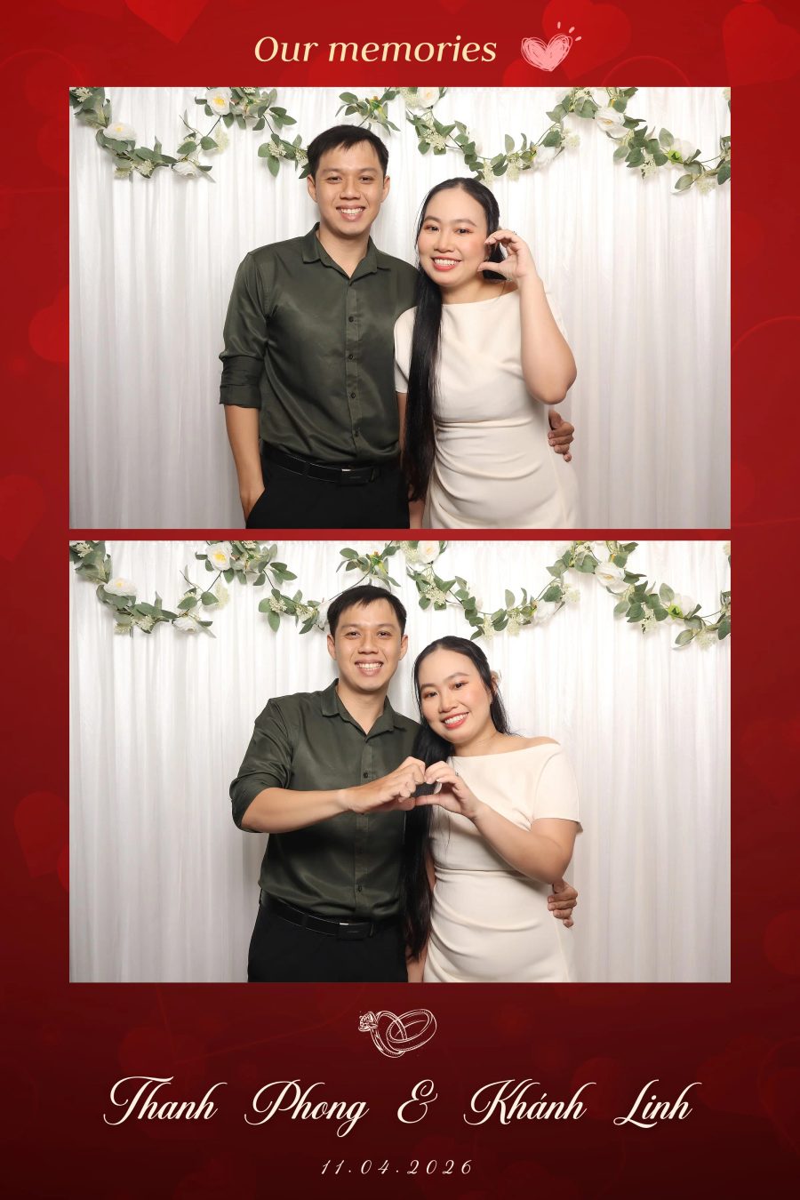 Chupbox Photobooth for Phong & Linh Wedding at Luxury Palace