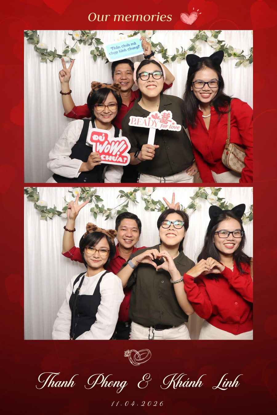 Chupbox Photobooth for Phong & Linh Wedding at Luxury Palace