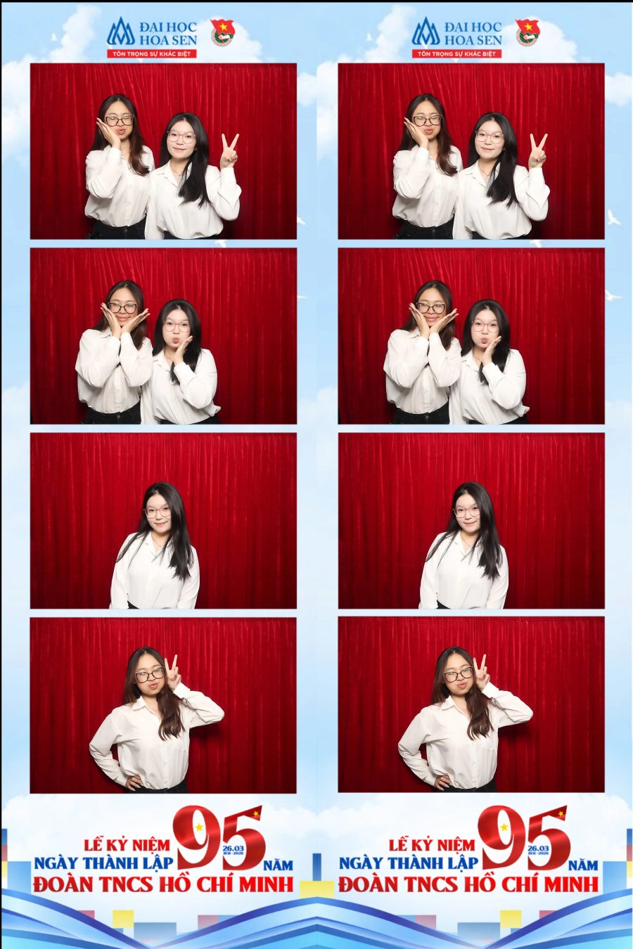 Chupbox Photobooth at Hoa Sen University for the 95th Anniversary of the Ho Chi Minh Communist Youth Union