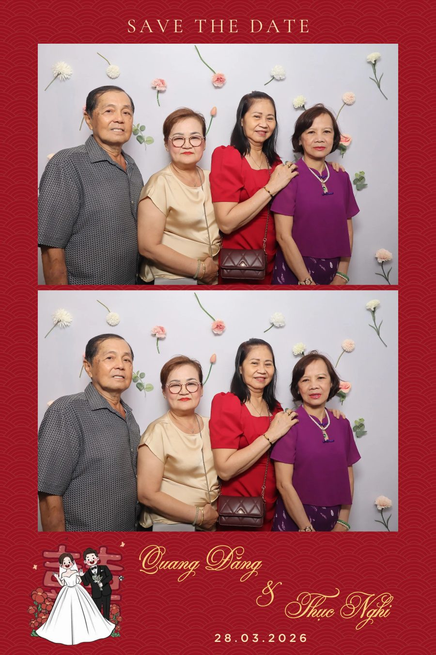 Chupbox Wedding Photobooth for Dang & Nghi at Queen Plaza Ky Hoa