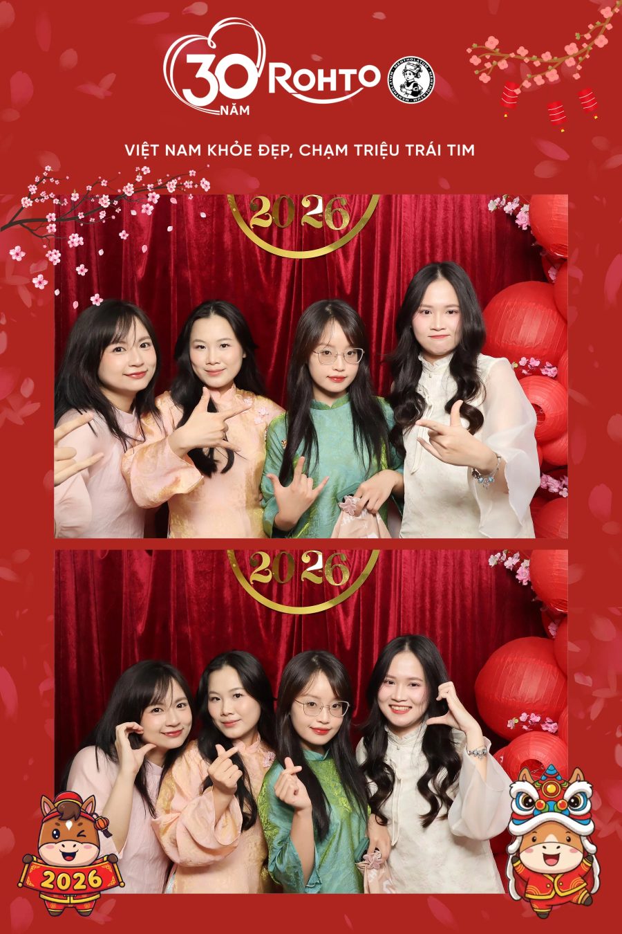 Rohto Vietnam Year-end Party with Chupbox Photobooth