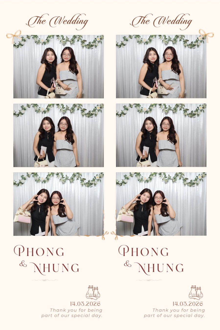 Chupbox Wedding photobooth for Phong & Nhung at Luxury Palace