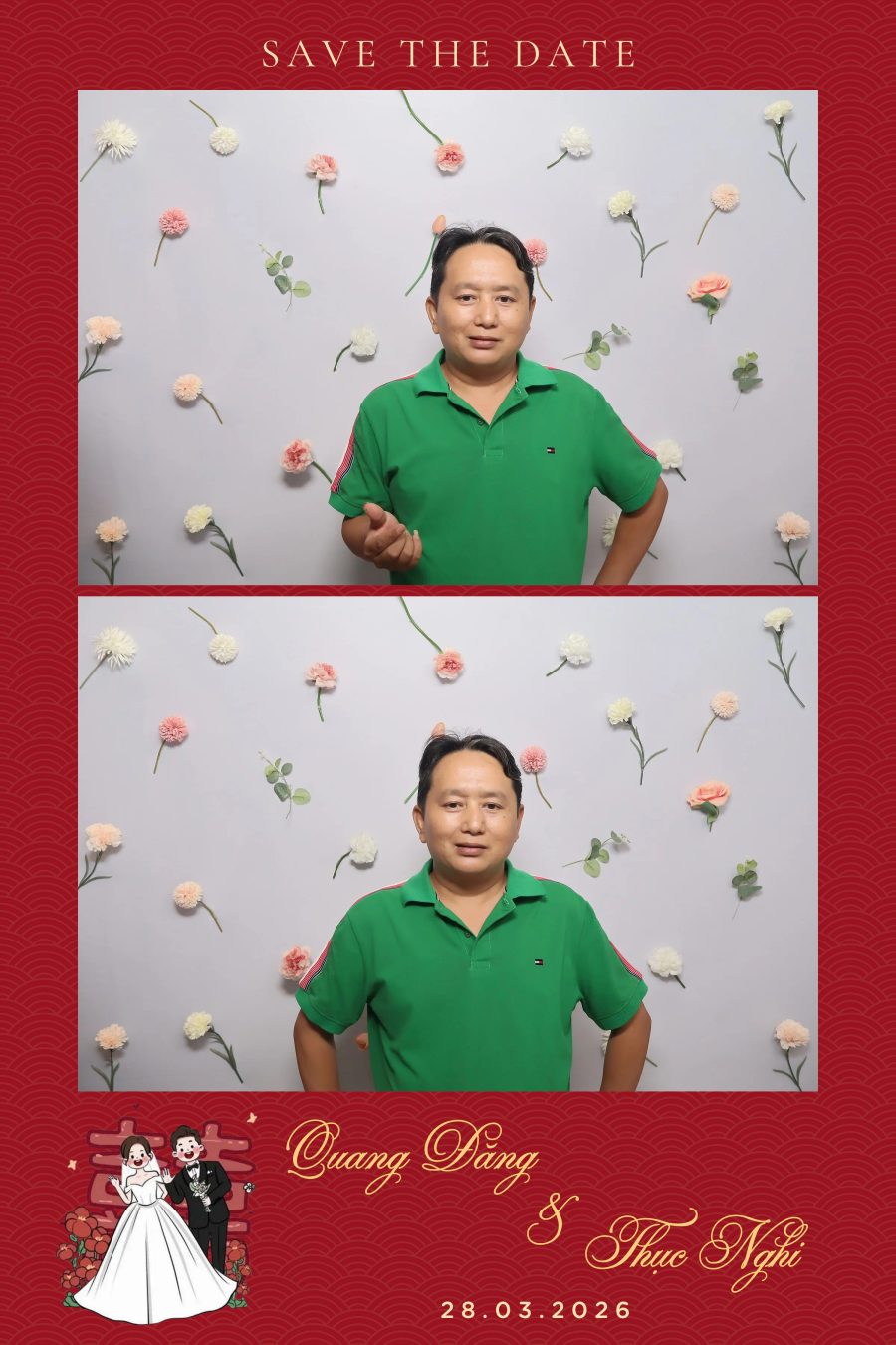 Chupbox Wedding Photobooth for Dang & Nghi at Queen Plaza Ky Hoa