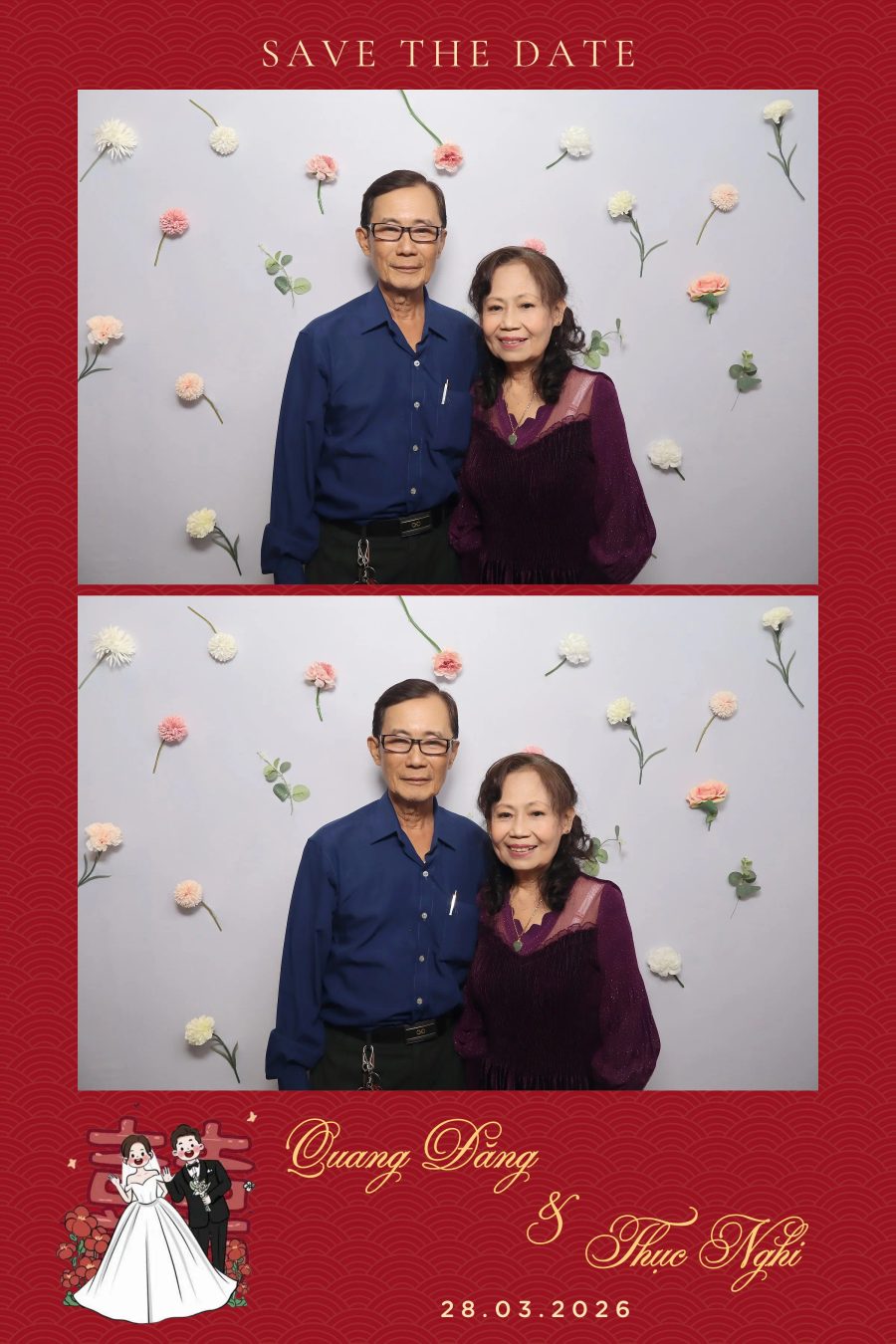 Chupbox Wedding Photobooth for Dang & Nghi at Queen Plaza Ky Hoa