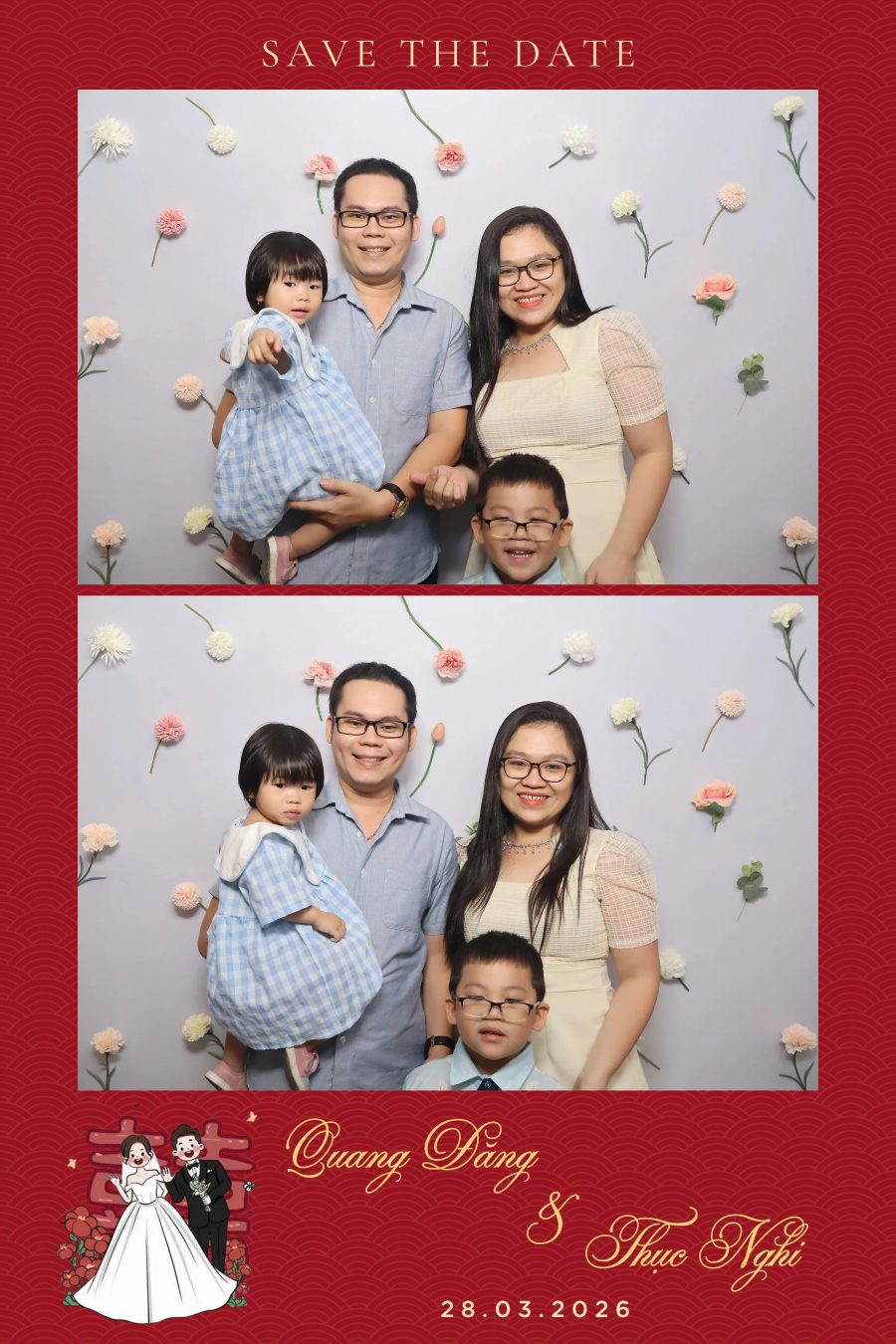 Chupbox Wedding Photobooth for Dang & Nghi at Queen Plaza Ky Hoa