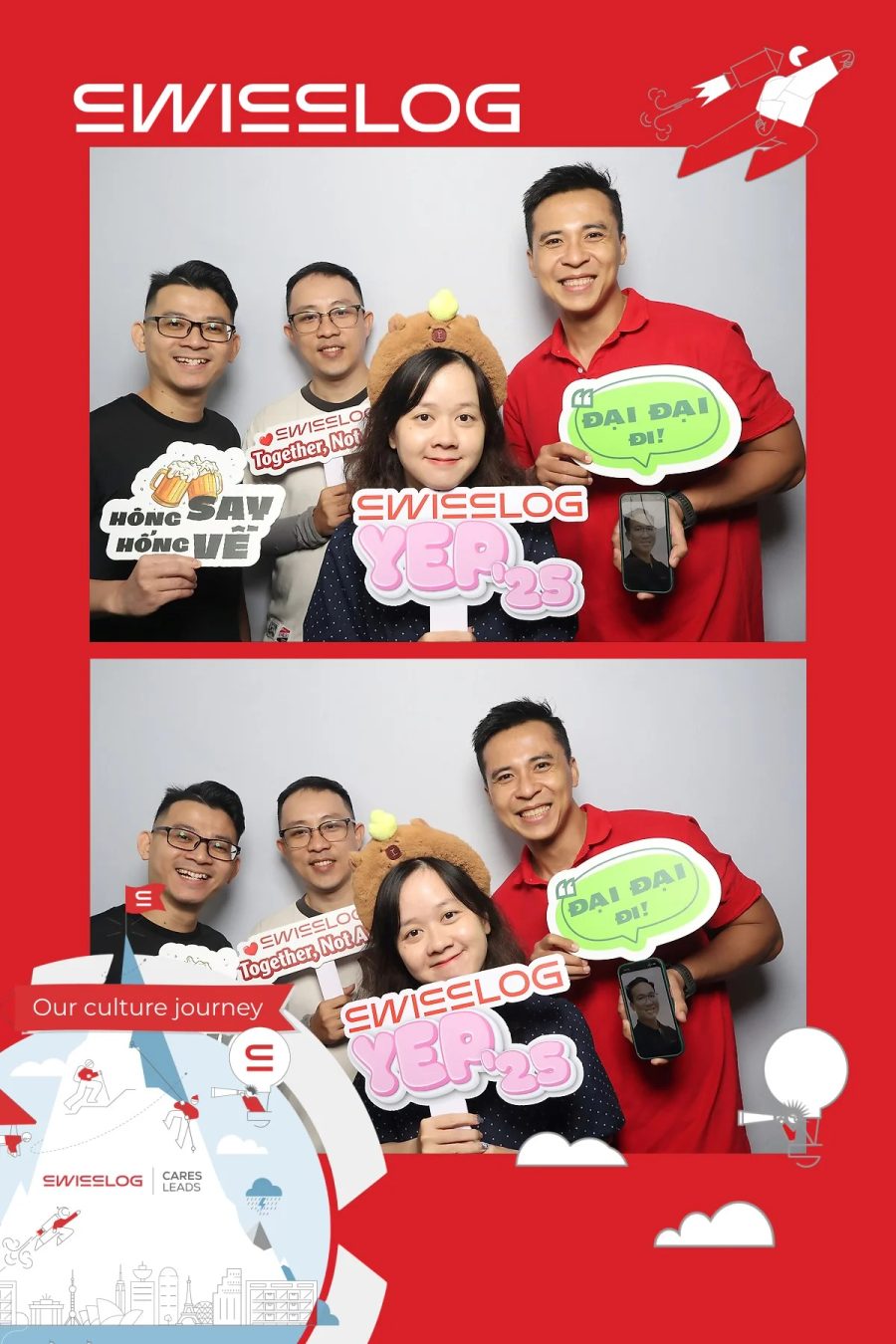 Chupbox Photobooth for Swisslog Year-end Party 2026 by Kuka Vietnam