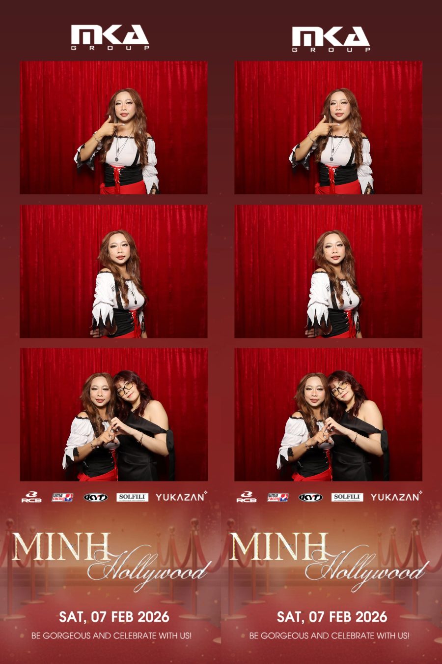 Chupbox photobooth event at hotel equatorial for Year-end party