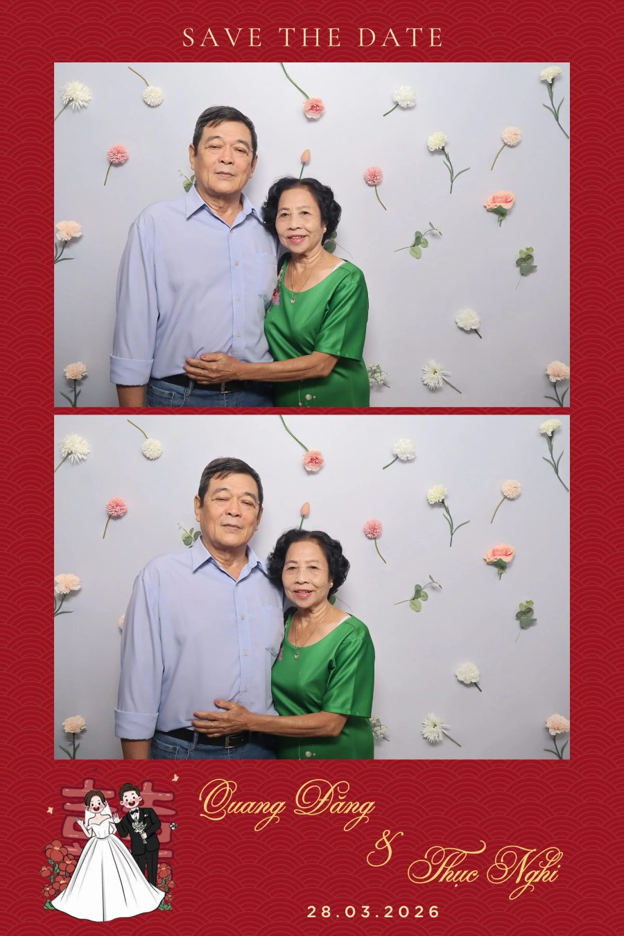 Chupbox Wedding Photobooth for Dang & Nghi at Queen Plaza Ky Hoa