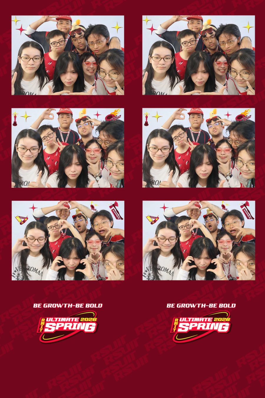 Chupbox Photobooth of RMIT Ultimate Frisbee Club at RMIT university in HCM