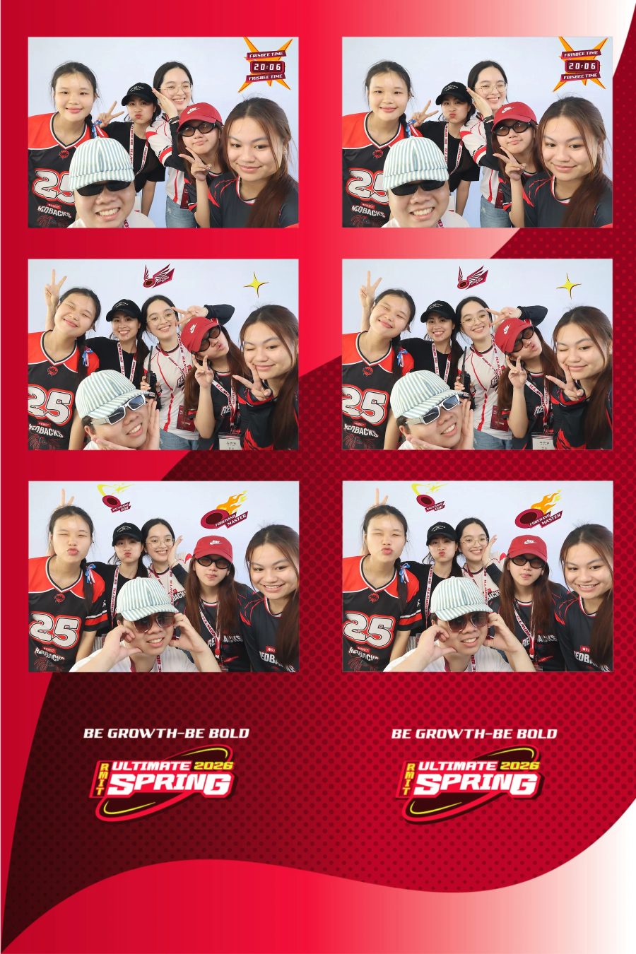 Chupbox Photobooth of RMIT Ultimate Frisbee Club at RMIT university in HCM