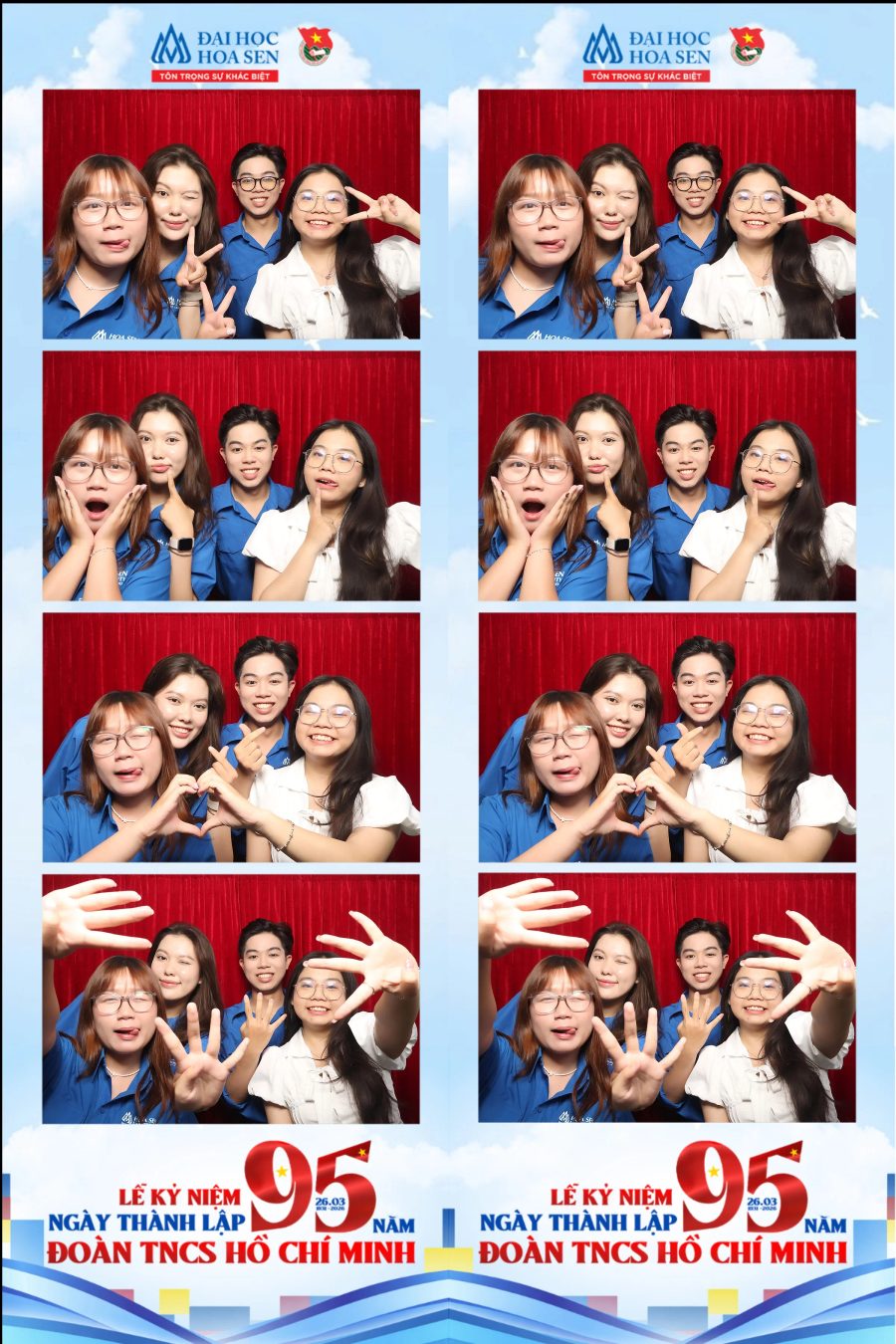 Chupbox Photobooth at Hoa Sen University for the 95th Anniversary of the Ho Chi Minh Communist Youth Union