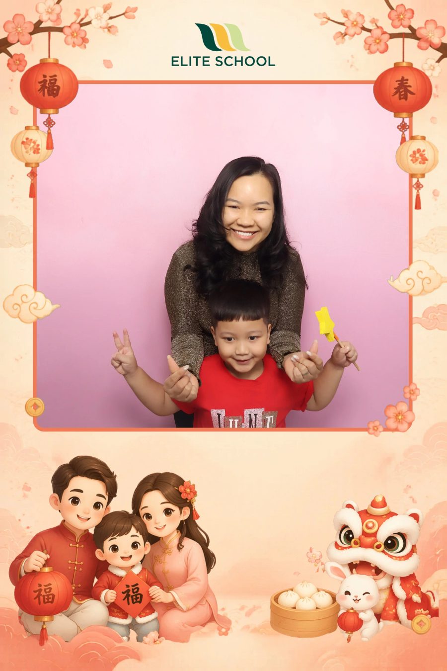 Chupbox Photobooth for Family day at Elite School Binh Duong