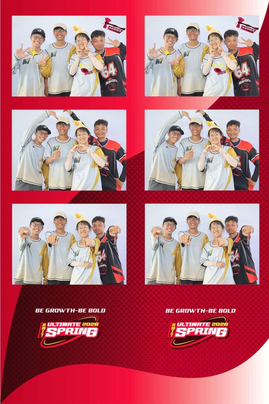 Chupbox Photobooth of RMIT Ultimate Frisbee Club at RMIT university in HCM