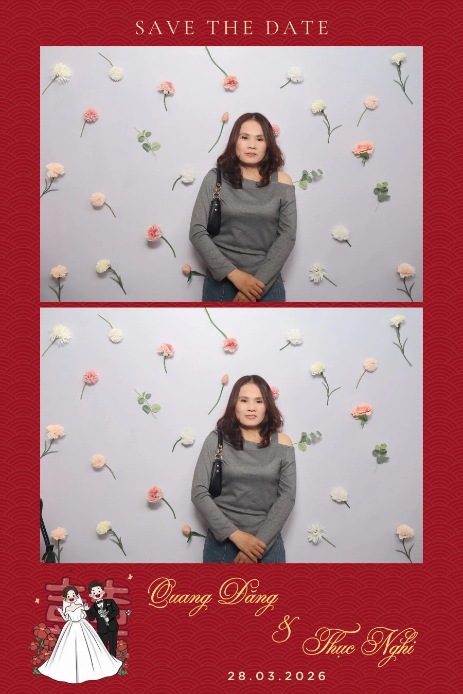 Chupbox Wedding Photobooth for Dang & Nghi at Queen Plaza Ky Hoa