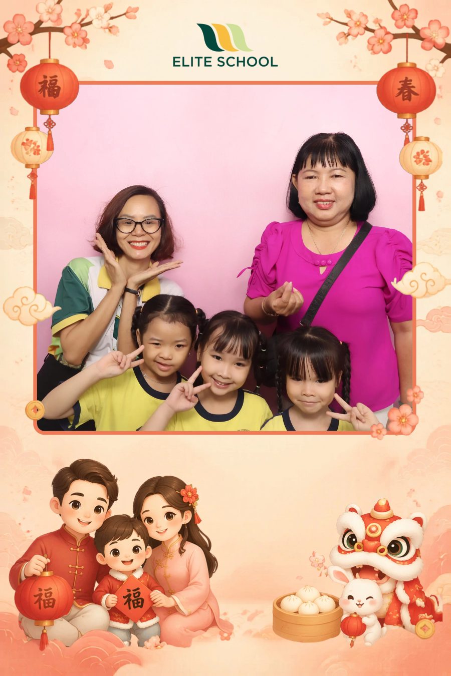 Chupbox Photobooth for Family day at Elite School Binh Duong