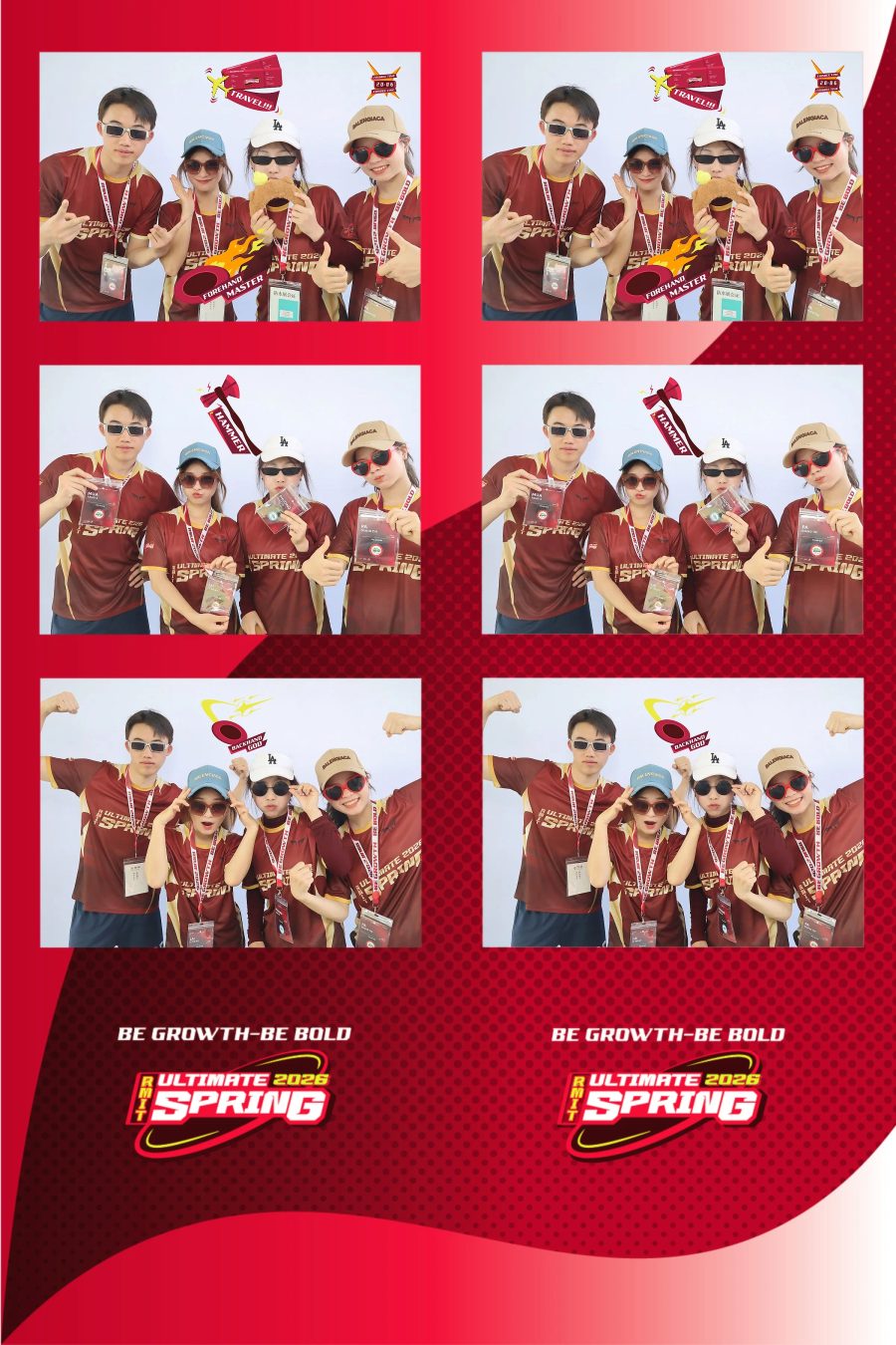 Chupbox Photobooth of RMIT Ultimate Frisbee Club at RMIT university in HCM