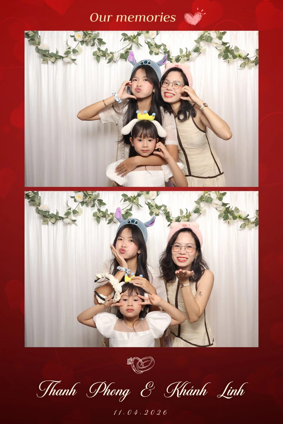 Chupbox Photobooth for Phong & Linh Wedding at Luxury Palace
