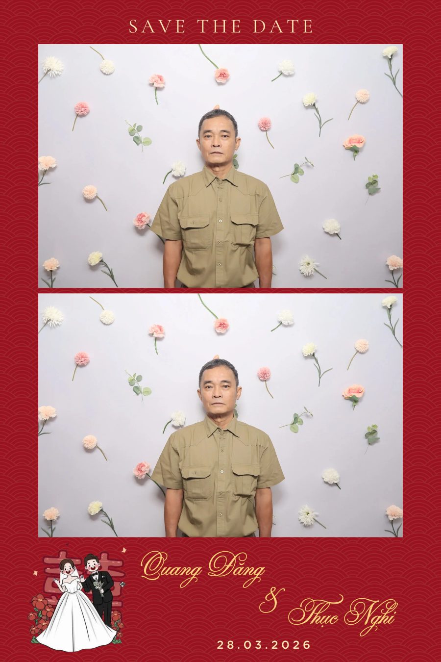 Chupbox Wedding Photobooth for Dang & Nghi at Queen Plaza Ky Hoa