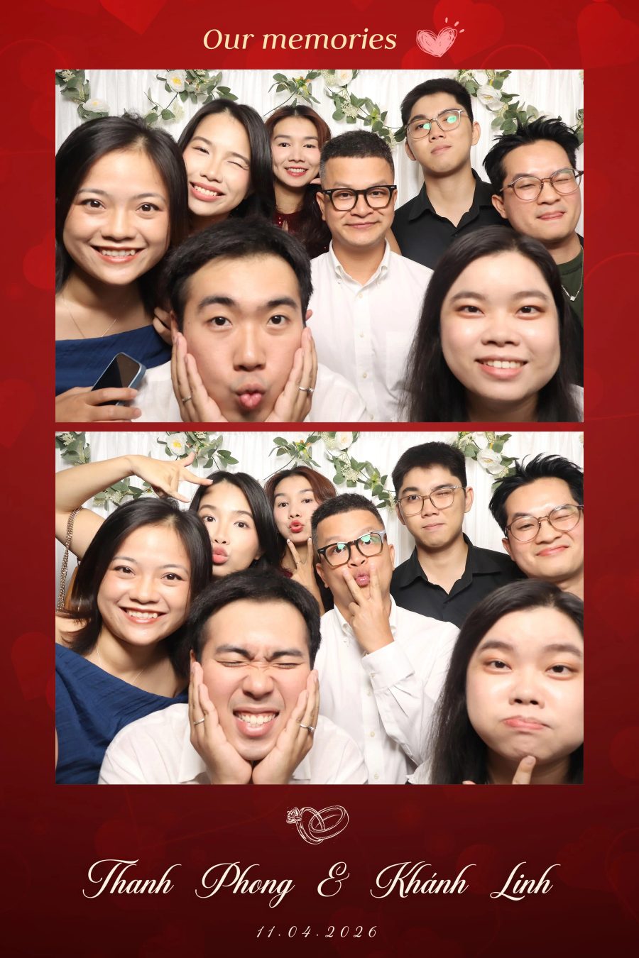 Chupbox Photobooth for Phong & Linh Wedding at Luxury Palace