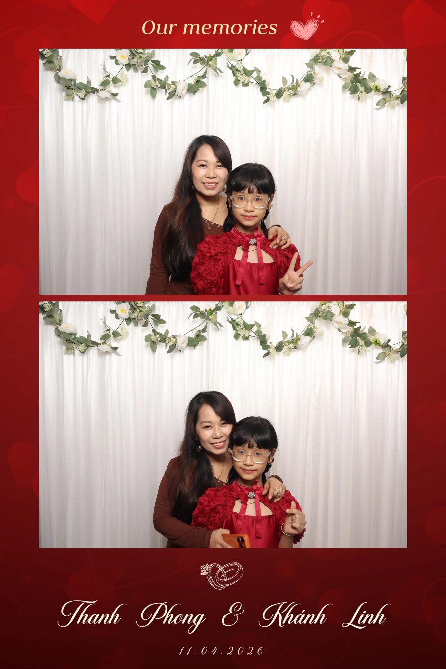 Chupbox Photobooth for Phong & Linh Wedding at Luxury Palace