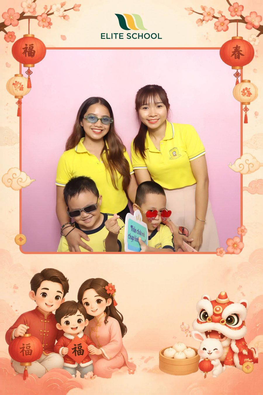 Chupbox Photobooth for Family day at Elite School Binh Duong