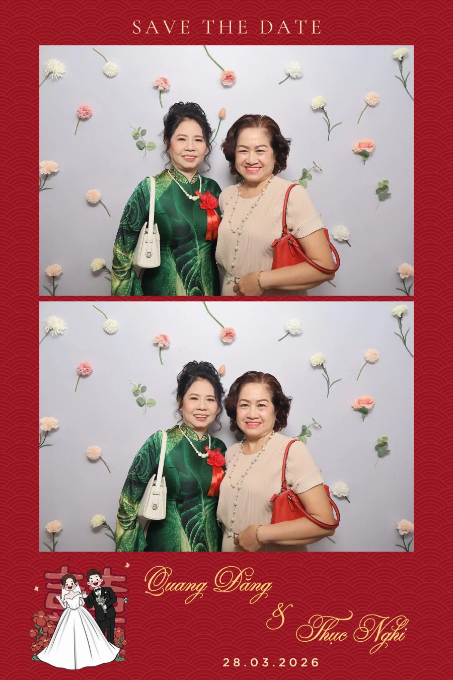 Chupbox Wedding Photobooth for Dang & Nghi at Queen Plaza Ky Hoa