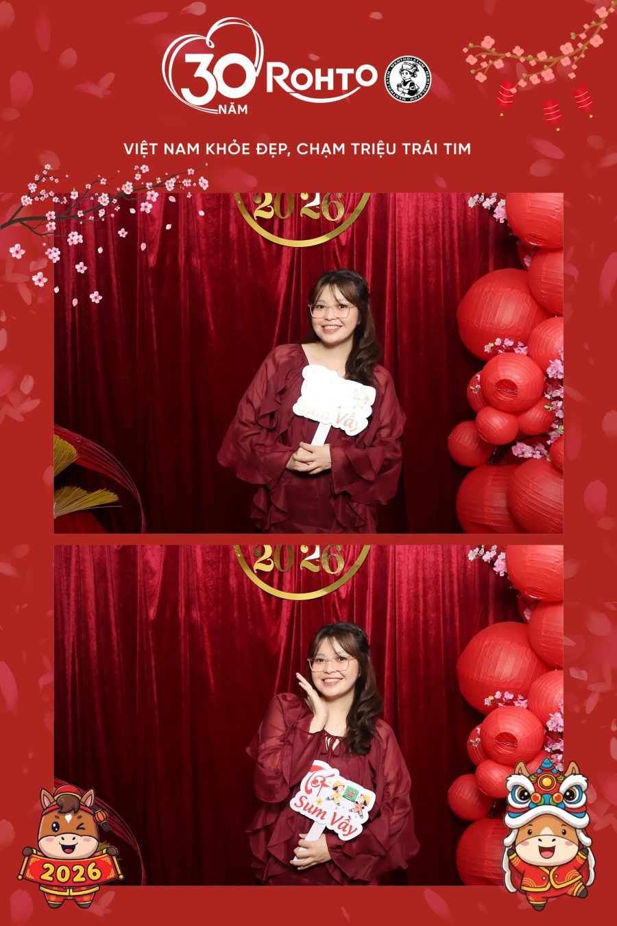 Rohto Vietnam Year-end Party with Chupbox Photobooth