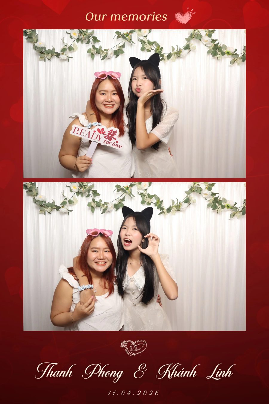 Chupbox Photobooth for Phong & Linh Wedding at Luxury Palace