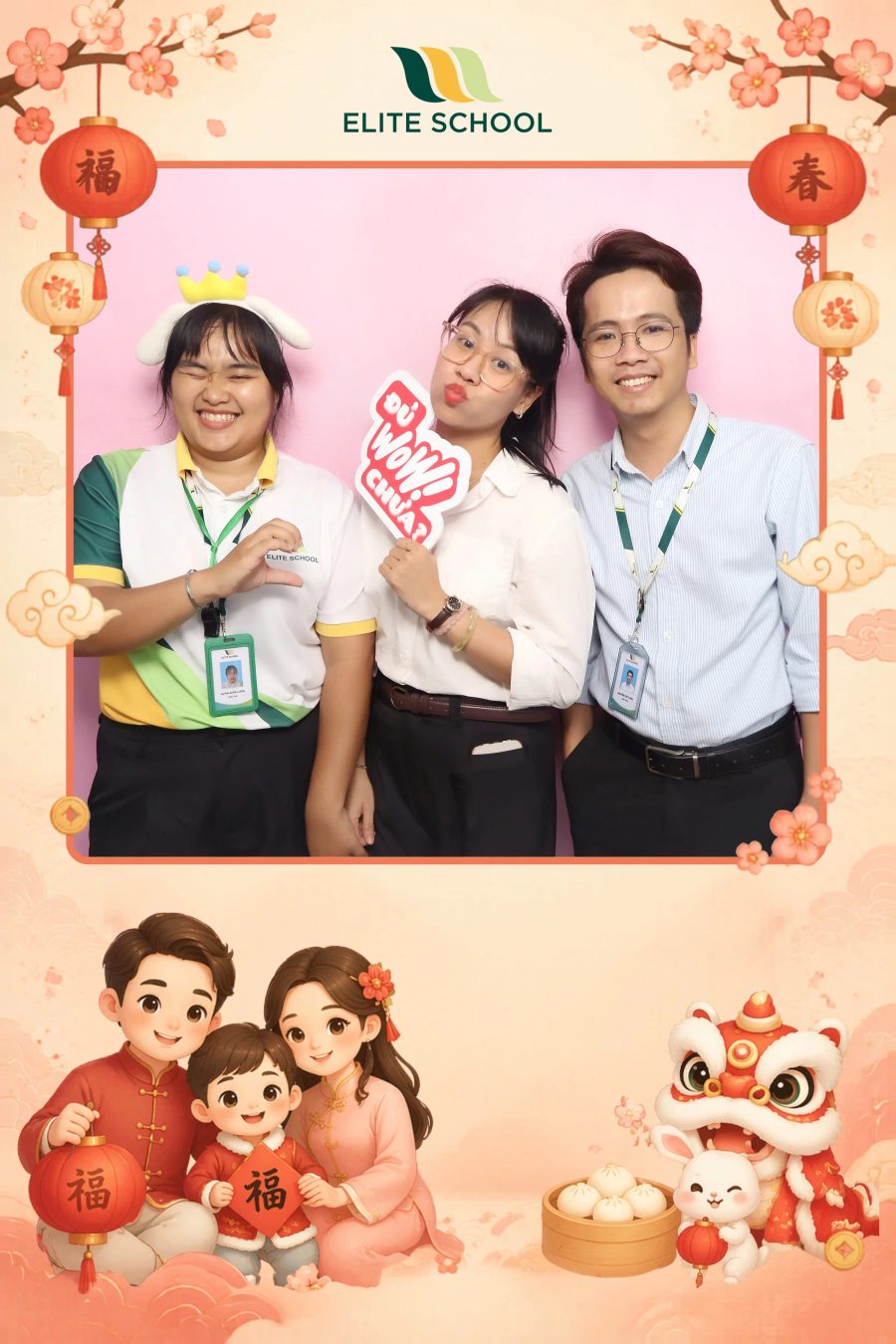 Chupbox Photobooth for Family day at Elite School Binh Duong