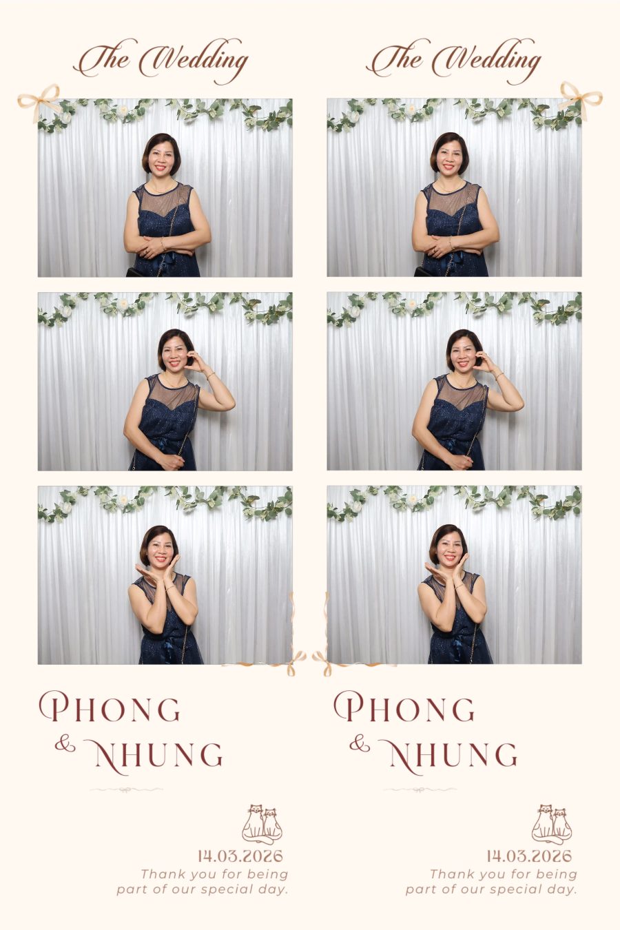 Chupbox Wedding photobooth for Phong & Nhung at Luxury Palace