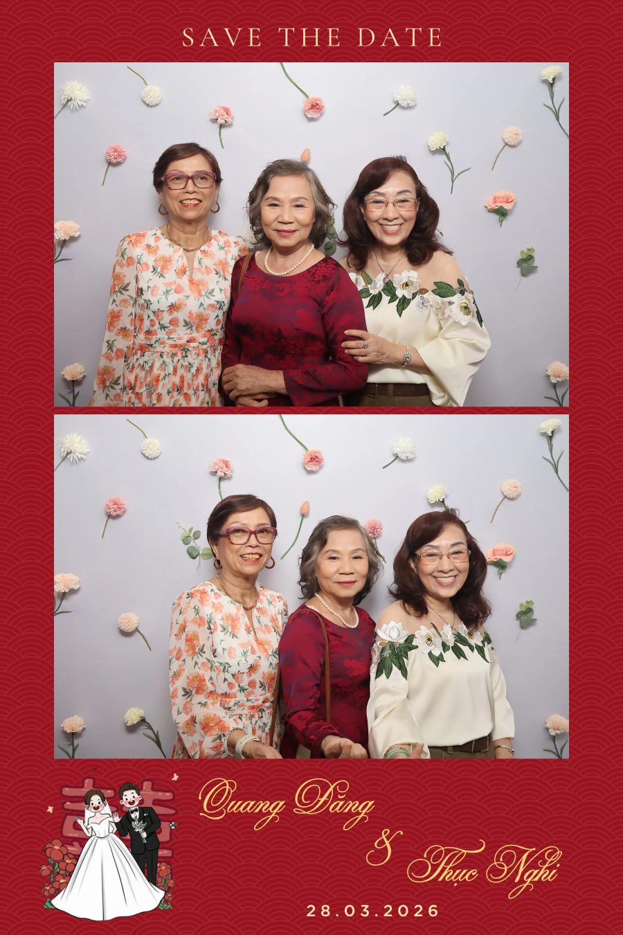 Chupbox Wedding Photobooth for Dang & Nghi at Queen Plaza Ky Hoa