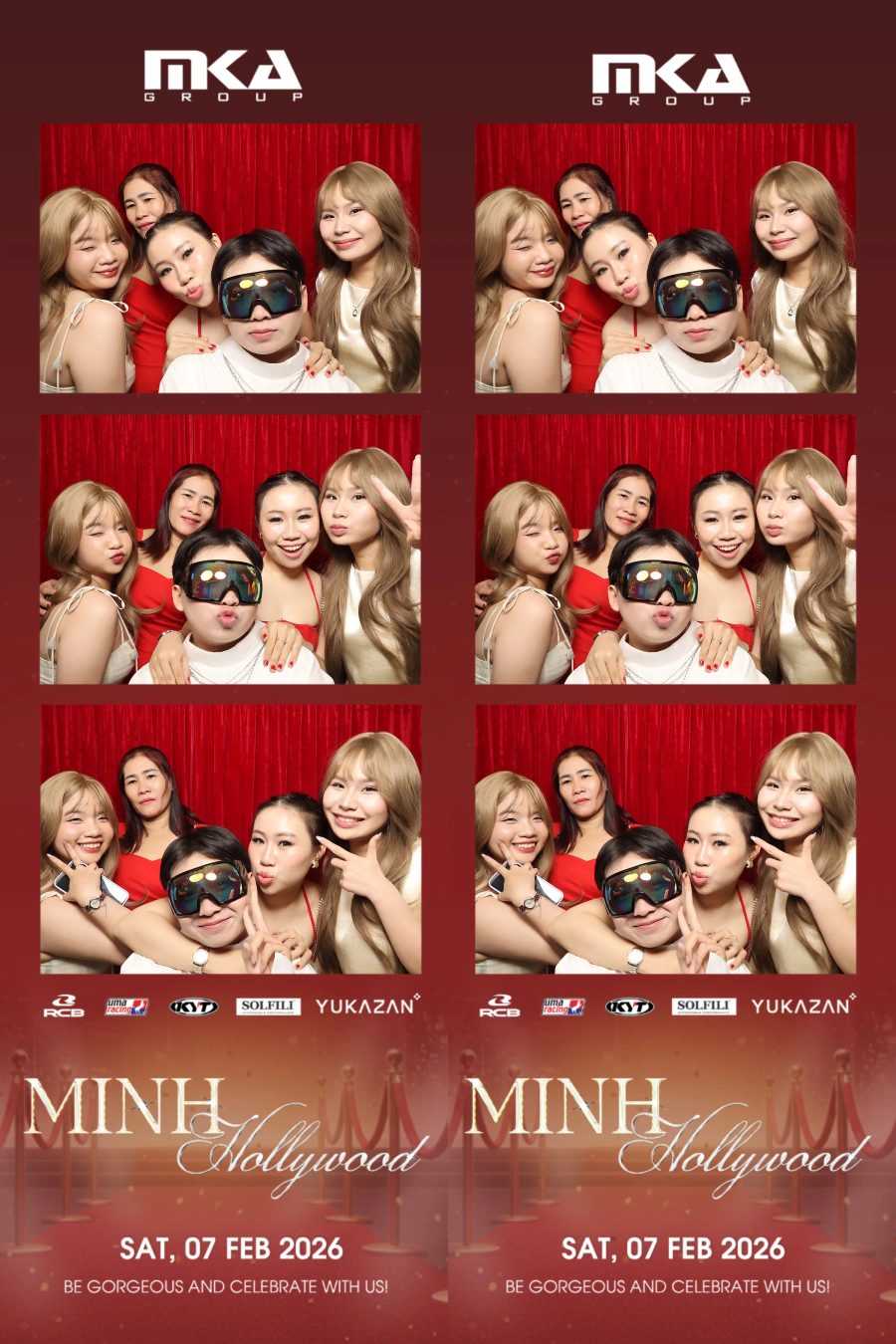 Chupbox photobooth event at hotel equatorial for Year-end party