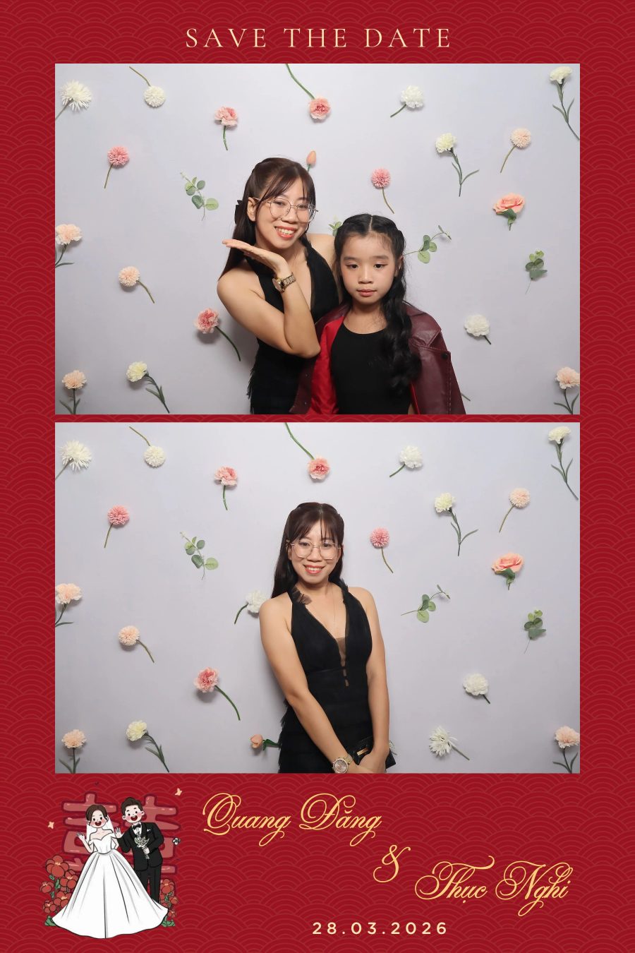 Chupbox Wedding Photobooth for Dang & Nghi at Queen Plaza Ky Hoa