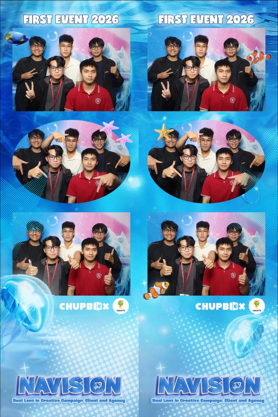 Chupbox Photobooth Photo at FIRST EVENT 2026 of Marketing Club Creatio