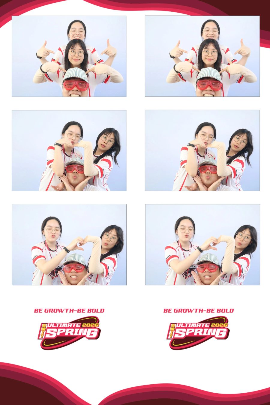 Chupbox Photobooth of RMIT Ultimate Frisbee Club at RMIT university in HCM